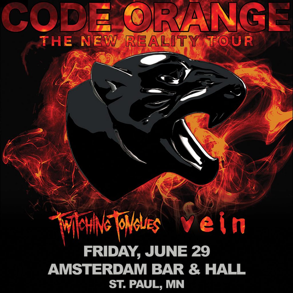 Live Nation Presents Code Orange Twitching Tongues Vein Pyralis