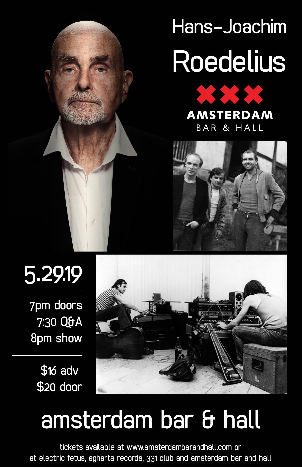 HansJoachim Roedelius w. Jake Rudh Amsterdam Bar and Hall
