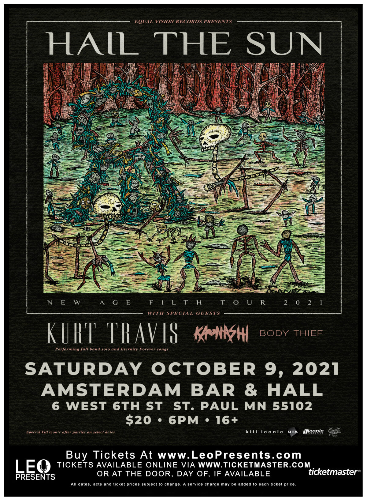 Leo Presents…Hail The Sun New Age Filth Tour Amsterdam Bar and Hall