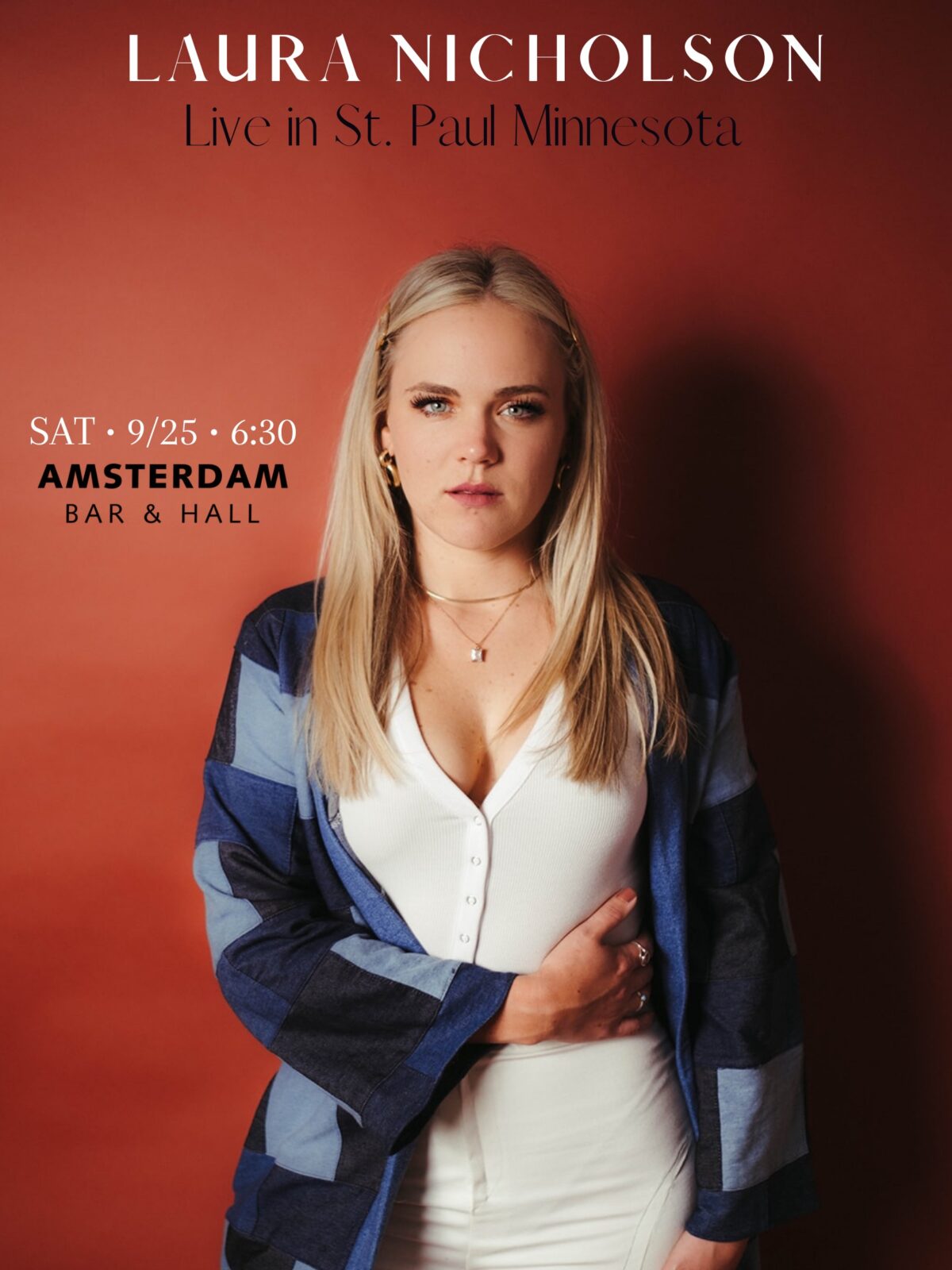Amsterdam presents…Laura Nicholson Amsterdam Bar and Hall