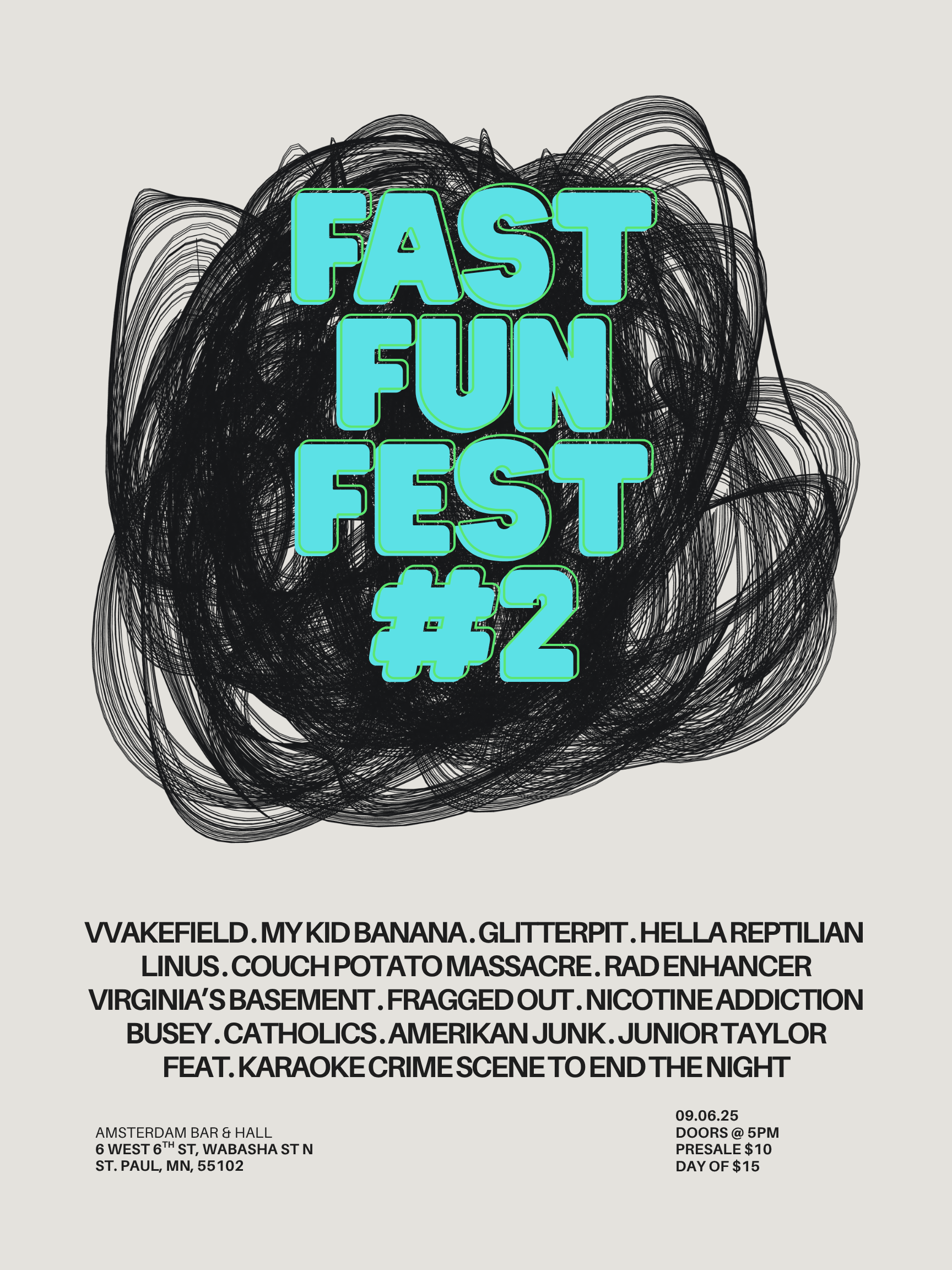 Fast Fun Amsterdam presents… Fast Fun Fest #2 - Amsterdam Bar and Hall